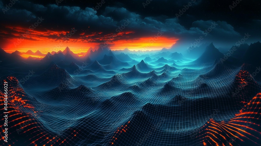 Aufkleber immerse yourself in the unique textures and patterns of abstract terrains.