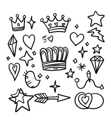 set of christmas icons