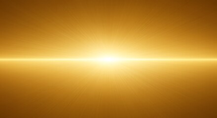 Fototapeta premium Golden Horizon AI Generated