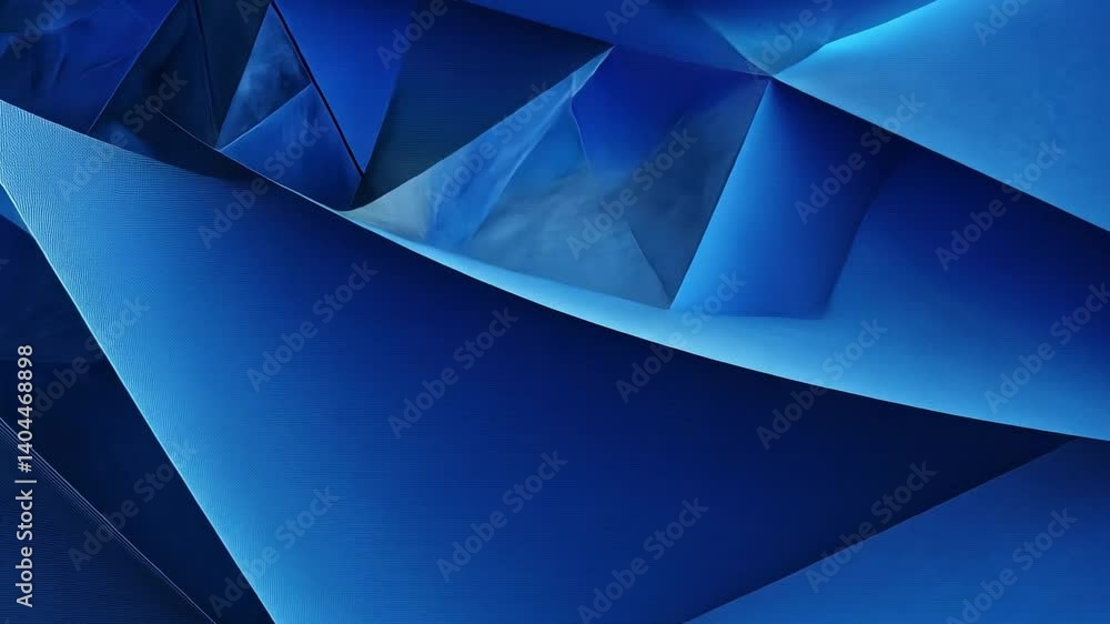 Aufkleber abstract origami: dynamic interplay of light and shadow across folded paper, an exquisite display of