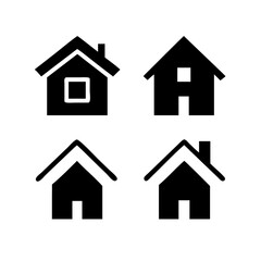 Houses icons set. Real estate. Web home icon for apps and websites. Collection home icons. House symbol. Set of Houses Icons or symbols Vector fully editable file.
