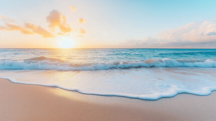 Ocean beach sunrise waves seascape nature travel vacation photography