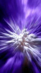 Obraz premium Abstract purple and white burst, dynamic energy