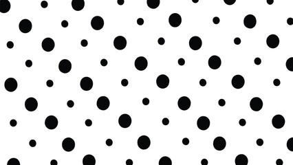 Vector hand drawn irregular tiny polka dots seamless pattern. Small size randomly scattered dots pattern on white background.