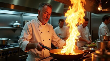man cooking in the kitchen