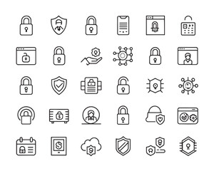 User Verification and Access Control Icons