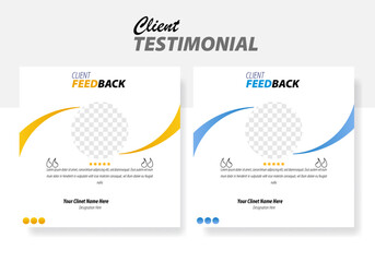 Premium Client Testimonial Design—Sleek, Modern Layout for Showcasing Customer Reviews Across Web, Social Media & Brand Collateral.