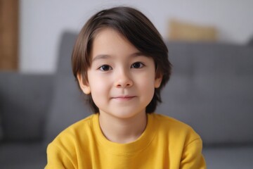 child sits in front of blurred background capturing essence of young content creator for channel