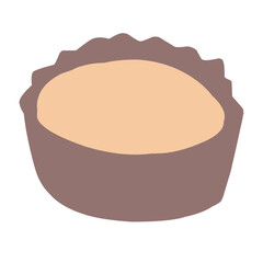 Collection of flat icons of dessert, cake illustrations