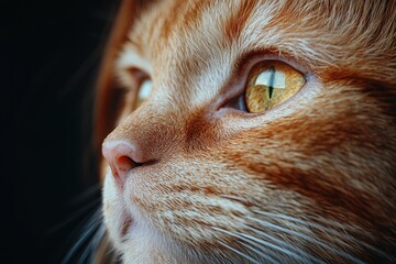 Captivating Close-Up of a Ginger Cat