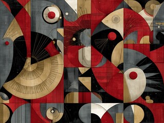 Abstract Geometric Birds Design.