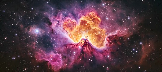 Vivid deep space scene with colorful nebula, galaxies, and stars, perfect for astronomy visuals, sci-fi projects, and astrophotography backgrounds
