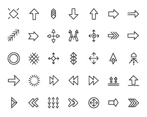 Unique Arrow Line Illustrations for Branding Use