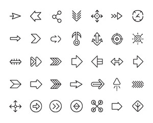 Elegant Arrow Line Graphics for Presentations