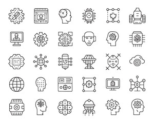 Futuristic Artificial Intelligence Elements