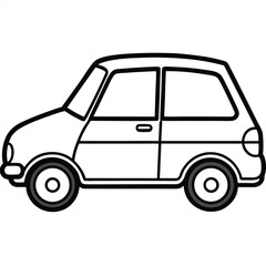 "Car Line Art Vector Illustration"

