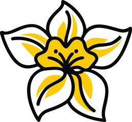 Borage, Yarrow, Coreopsis, Cornflower, Verbena, Allium, Alstroemeria, Bellflower, Bougainvillea, Bouvardia, flower logo icon