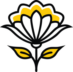 Borage, Yarrow, Coreopsis, Cornflower, Verbena, Allium, Alstroemeria, Bellflower, Bougainvillea, Bouvardia, flower logo icon