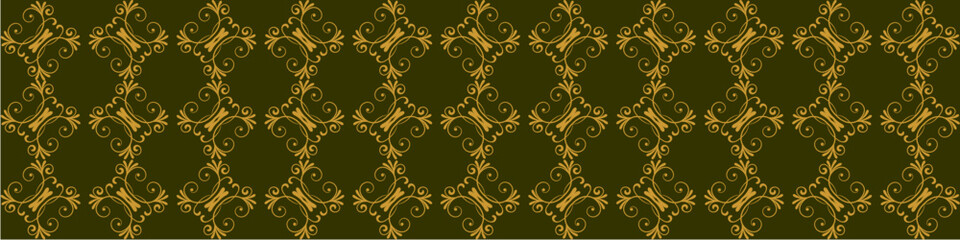 Elegant floral seamless pattern with intricate symmetrical designs. Perfect for wallpaper, fabric, textile, wrapping, background, or decorative use in digital and print projects.