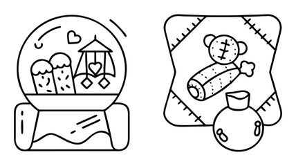 souvenir icon, souvenir line art - simple line art of souvenir, perfect for souvenir logos and icons