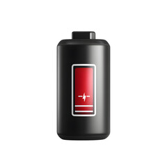 • Battery full icon isolated on transparent background