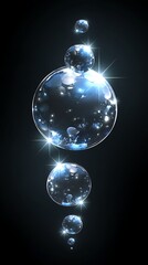 Fluid Bubbles on Black