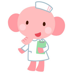 ゾウの看護師さん　お医者さん