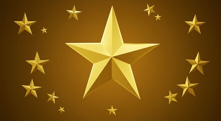 Obraz premium Golden Radiance: Celestial Embrace AI Generated