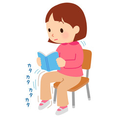 貧乏ゆすりの癖がある子ども　多動性