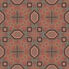 Seamless abstract pattern. Symmetrical texture. Kaleidoscope