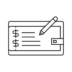 Checkbook Register with Pencil Ready for Writing Financial Transactions and Budgeting