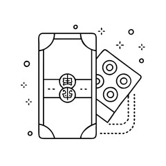 Chinese New Year Red Envelope with Gold Coins Illustration Design Lucky Money Gift