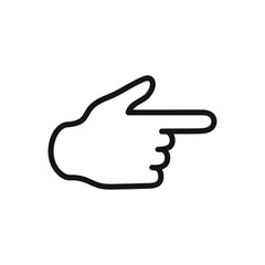 Obraz premium Vector icon hand pointing finger click template