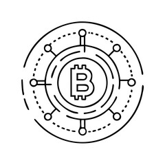 Bitcoin Network Decentralized Cryptocurrency Digital Currency Blockchain Technology Financial Innovation Peer to Peer Electronic Cash System Global Transactions Secure Payments Cryptographic Security