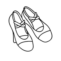 A pair of elegant high heel shoes with crisscross straps stylish footwear fashion illustration