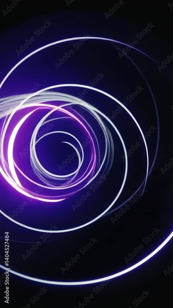 Aufkleber abstract light trails in spiral motion, creating a dynamic and visually striking futuristic backgrou