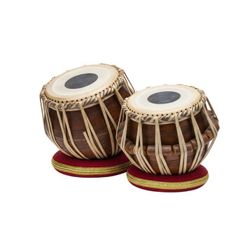 Tabla drums isolated on transparent background 