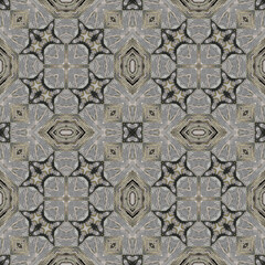Seamless abstract pattern. Symmetrical texture. Kaleidoscope