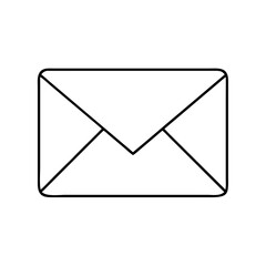 envelope icon, envelope line art - simple line art of envelope, perfect for envelope logos and icons