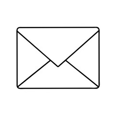 envelope icon, envelope line art - simple line art of envelope, perfect for envelope logos and icons