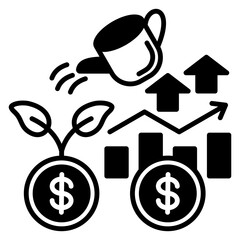 Investment Icon Black