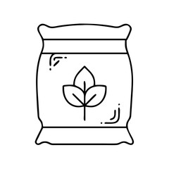 fertilizer icon, fertilizer line art - simple line art of fertilizer, perfect for fertilizer logos and icons