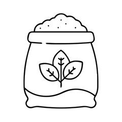 fertilizer icon, fertilizer line art - simple line art of fertilizer, perfect for fertilizer logos and icons
