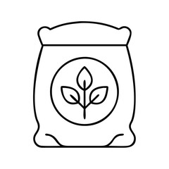 fertilizer icon, fertilizer line art - simple line art of fertilizer, perfect for fertilizer logos and icons