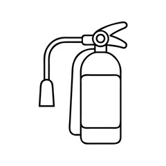fire extinguisher icon, fire extinguisher line art - simple line art of fire extinguisher, perfect for fire extinguisher logos and icons