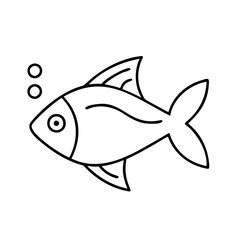fish icon, fish line art - simple line art of fish, perfect for fish logos and icons