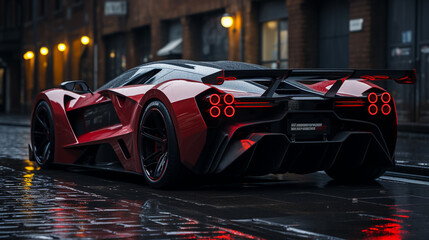 Electric car conceptHD 8K wallpaper Stock Photographic Image