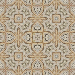 Seamless abstract pattern. Symmetrical texture. Kaleidoscope