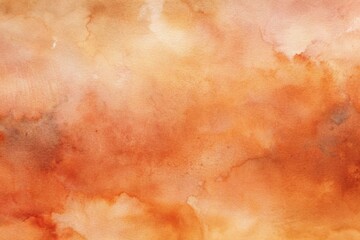 Beautiful warm abstract watercolor background featuring soft blends of orange, peach, and cream colors ideal for various creative projects and designs