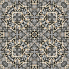 Seamless abstract pattern. Symmetrical texture. Kaleidoscope